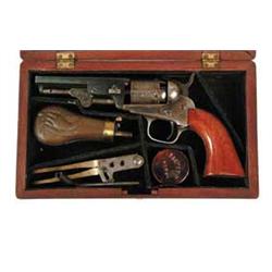 CASED COLT 1849 POCKET MODEL REVOLVER