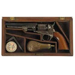 CASED COLT MODEL 1849 POCKET REVOLVER