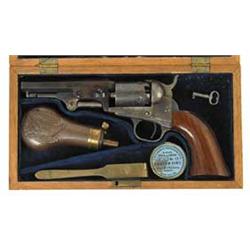 CASED COLT MODEL 1849 POCKET REVOLVER