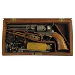 CASED COLT MODEL 1849 POCKET REVOLVER