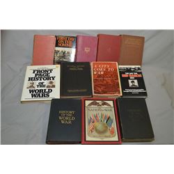 Selection of military books including  History of the World War ,  Pictorial History of the Great Wa