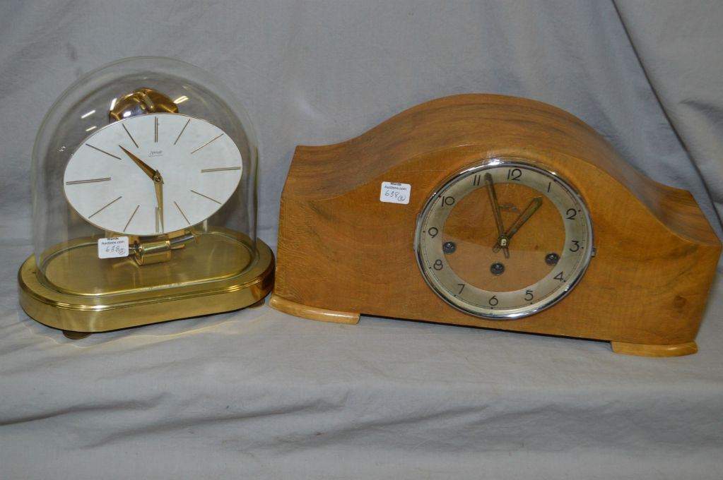 Electric Kundo German made dome clock and a Solar chiming mantle clock