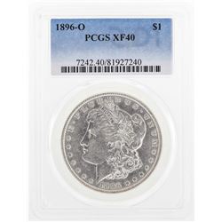1896-O $1 Morgan Silver Dollar Coin PCGS XF40