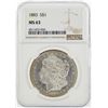 Image 1 : 1883 $1 Morgan Silver Dollar Coin NGC MS63
