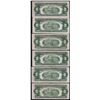 Image 2 : Lot of (6) 1953A $2 Legal Tender Notes