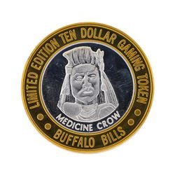 .999 Silver Buffalo Bills Resort & Casino $10 Gaming Token Limited Edition