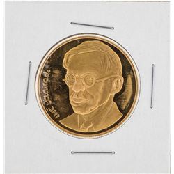 1980 Zeev Jabotinsky Centenary 500 Sheqel Commemorative Gold Coin