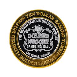 .999 Silver Golden Nugget Las Vegas $10 Casino Gaming Token Limited Edition