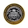 Image 1 : .999 Silver Golden Nugget Las Vegas $10 Casino Gaming Token Limited Edition