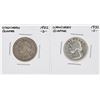 Image 1 : 1932-S & 1932-D Washington Silver Quarter Coins