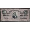 Image 1 : 1864 $50 The Confederate States of America Note