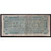 Image 2 : 1864 $50 The Confederate States of America Note