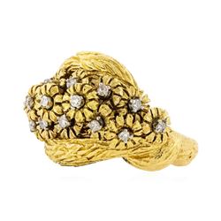 18KT Yellow Gold 0.50ctw Diamond Ring