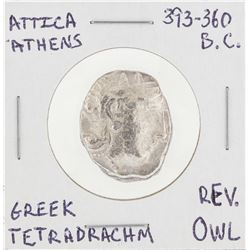 393-360 BC Attica Athens Greek Tetradrachm Owl Coin