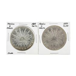 Set of (4) Mexico 8 Reales Silver Coins