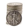 Image 1 : (20) Assorted 1916-1946 Circulated Silver Walking Liberty Half Dollar Coins