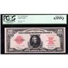 Image 1 : 1923 $10 Legal Tender Red Seal 'Poker Chip' Note PCGS Choice Uncirculated 63PPQ