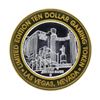 Image 1 : .999 Silver Las Vegas Club $10 Casino Gaming Token Limited Edition
