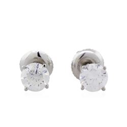 14KT White Gold 1.17ctw Diamond Stud Earrings