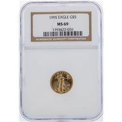 1995 $5 American Gold Eagle Coin NGC MS69