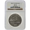 Image 1 : 2002-P $1 Salt Lake Olympics Silver Coin NGC MS70