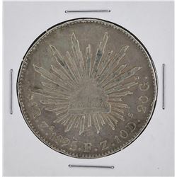 1895 ZS FZ Mexico 8 Reales Silver Coin KM 377.13