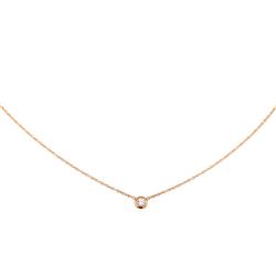 14KT Rose Gold .10ct Diamond Solitaire Necklace