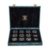 Image 3 : Set of (12) 1991 Cook Island $50 Silver Coin Proof Set
