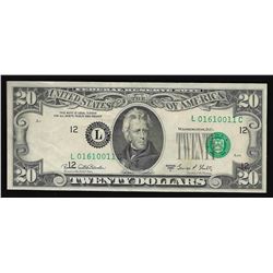 1969C $20 Federal Reserve Note Misalignment ERROR