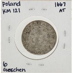 1667 AT Poland KM121 6 Goschen Coin