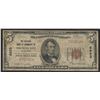 Image 1 : 1929 $5 National Bank Note of Milwaukee Wisconsin Charter #6853