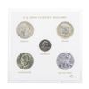 Image 1 : Set of (5) 20th Century Dollar Coins in Holder