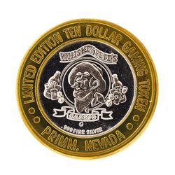 .999 Silver Whiskey Petes Casino Primm, NV $10 Casino Limited Edition Gaming Tok