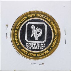 .999 Silver Imperial Palace $10 Casino Gaming Token Limited Edition