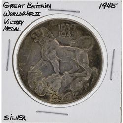 1945 Great Britain Silver World War II Victory Medal