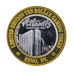 .999 Silver Atlantis Casino Resort $10 Casino Gaming Token Limited Edition