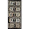 Image 1 : Lot of (5) 1923 $1 Silver Certificate Notes