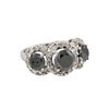 Image 1 : 14KT White Gold 4.95ctw Fancy Black Diamond Ring