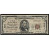 Image 1 : 1929 $5 National Bank Note of Pittsburgh Pennsylvania Charter #6301
