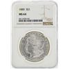 Image 1 : 1880 $1 Morgan Silver Dollar Coin NGC MS64