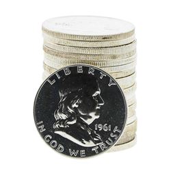 Roll of (20) Assorted Franklin Proof Silver Half Dollar Coins