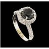 Image 4 : 14KT White Gold 1.88ctw Black Diamond Ring