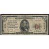 Image 1 : 1929 $5 National Bank Note of San Francisco California Charter #9174