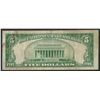 Image 2 : 1929 $5 National Bank Note of Los Angeles California Charter #2491