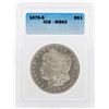 Image 1 : 1878-S $1 Morgan Silver Dollar Coin ICG MS63