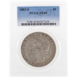 1883-S $1 Morgan Silver Dollar Coin PCGS XF45