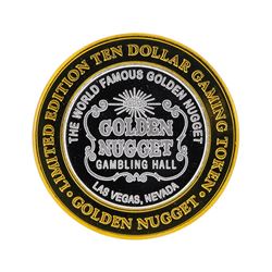 .999 Silver Golden Nugget Las Vegas $10 Casino Gaming Token Limited Edition