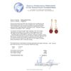Image 3 : 14KT Yellow Gold 10.95ctw Ruby and Diamond Earrings