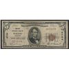 Image 1 : 1929 $5 National Bank Note of Wausau Wisconsin Charter #4744
