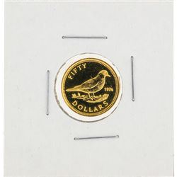 1974 $50 Commonwealth of the Bahamas Gold Coin